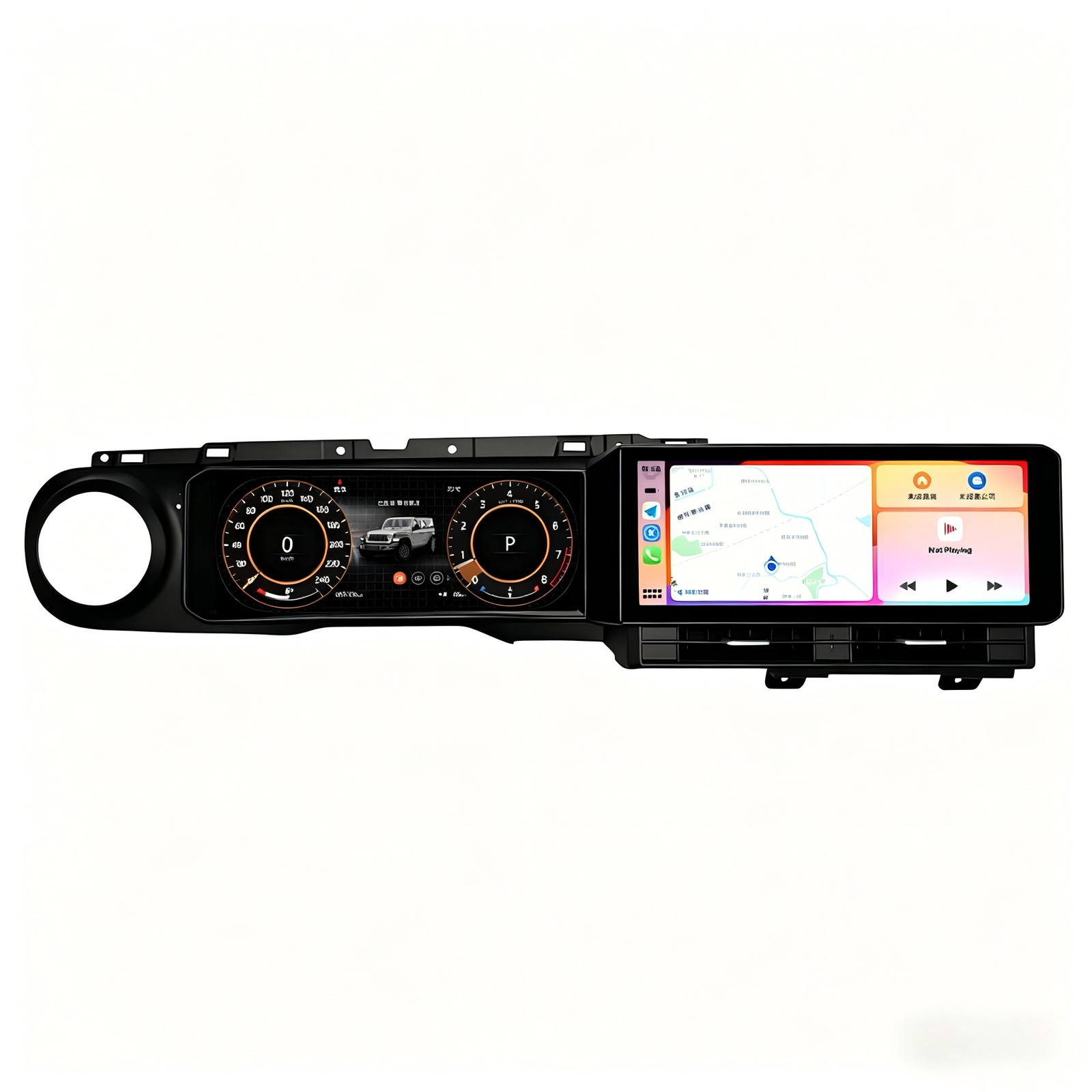 Dual Screen Car Radio for Jeep Wrangler JL Gladiator 2018-2023 Stereo Upgrade
