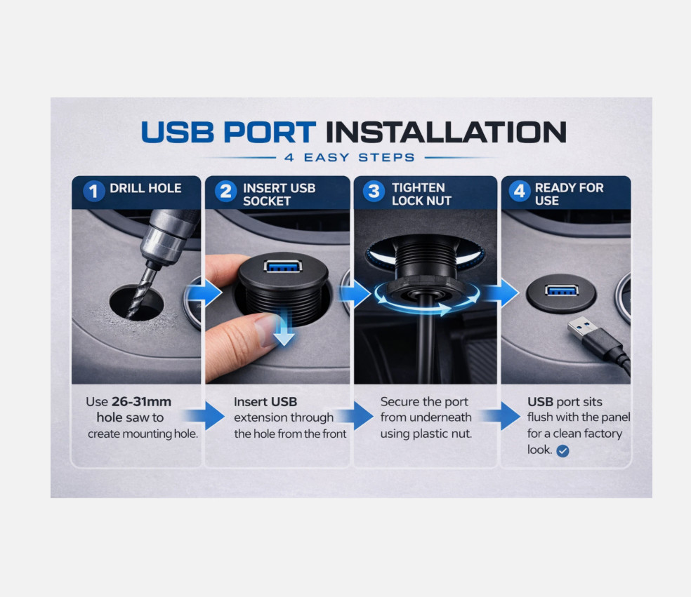 USB Extension Cable for PIONEER DMH-W4660NEX DMHW4660NEX Car Radio