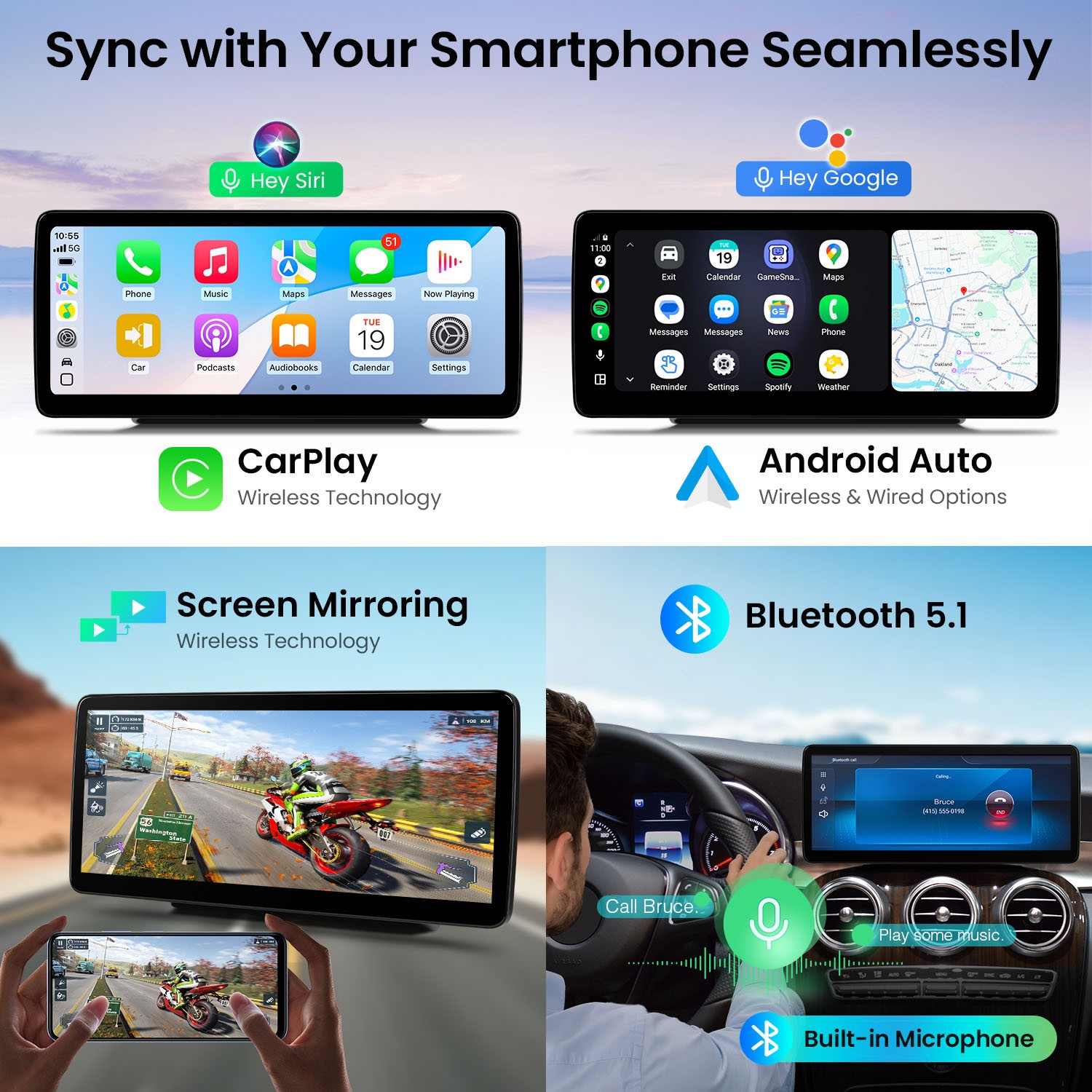 2K 12.3″ 8-Core Android Screen for Mercedes Benz C GLC W205 X253 NTG5.2 8+128G