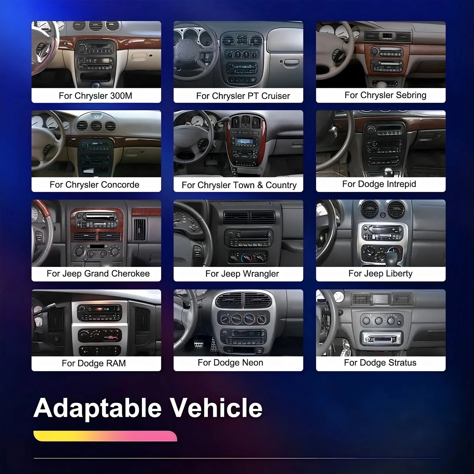Dodge Ram 1500 2002-2005 Android 13 Car Stereo 2+64G Carplay w 6.8″ Screen