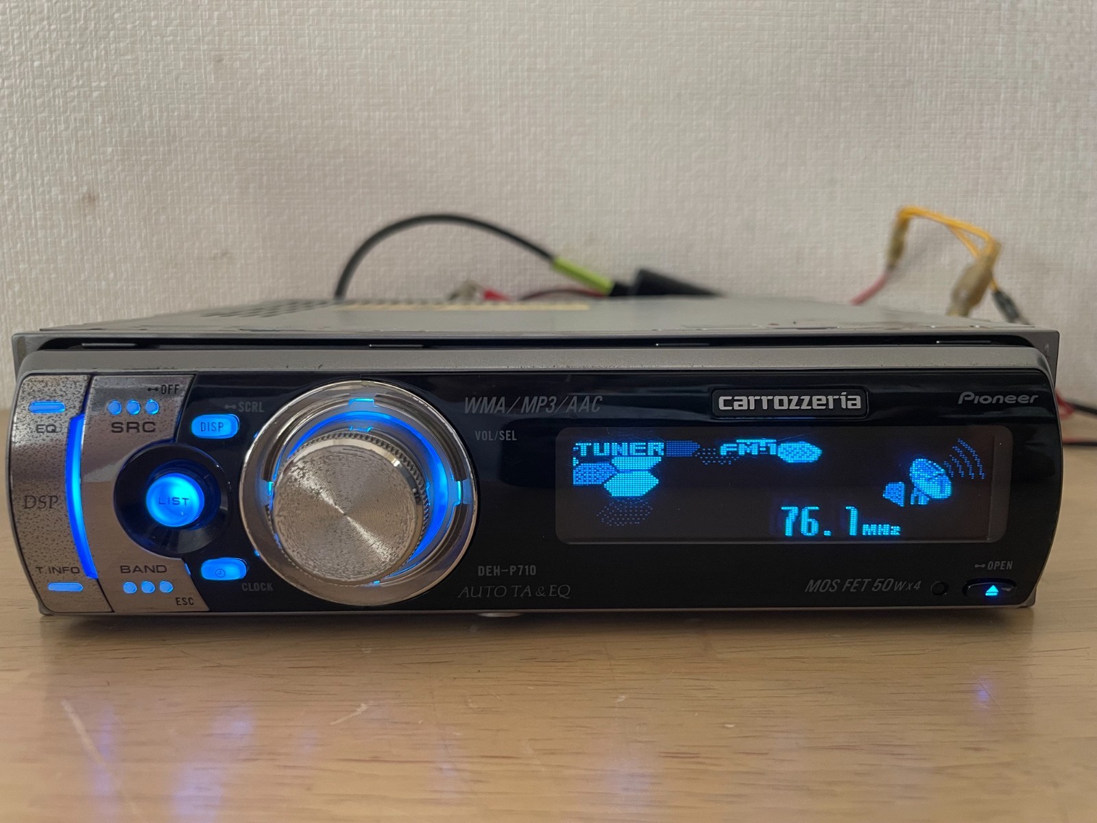 Pioneer Carrozzeria DEH-P710 1DIN Car Audio CD Bluetooth Player Tested Working