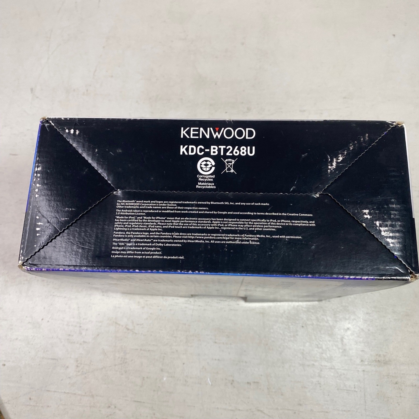 Kenwood KDC-BT268U Car CD Receiver Bluetooth USB Pandora iHeartRadio Single DIN