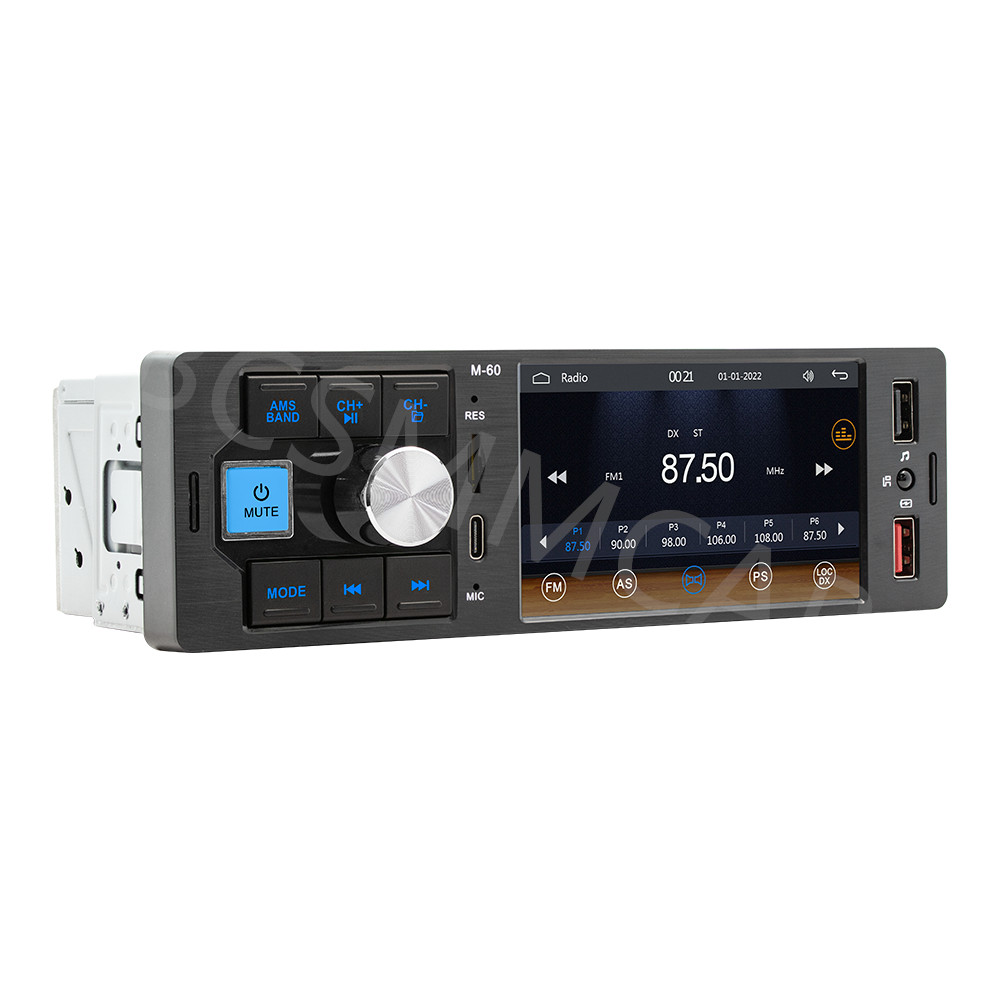 Car MP5 Player Touch Screen BT TF AUX USB For CarPlay Mirror Link W/Free Camera