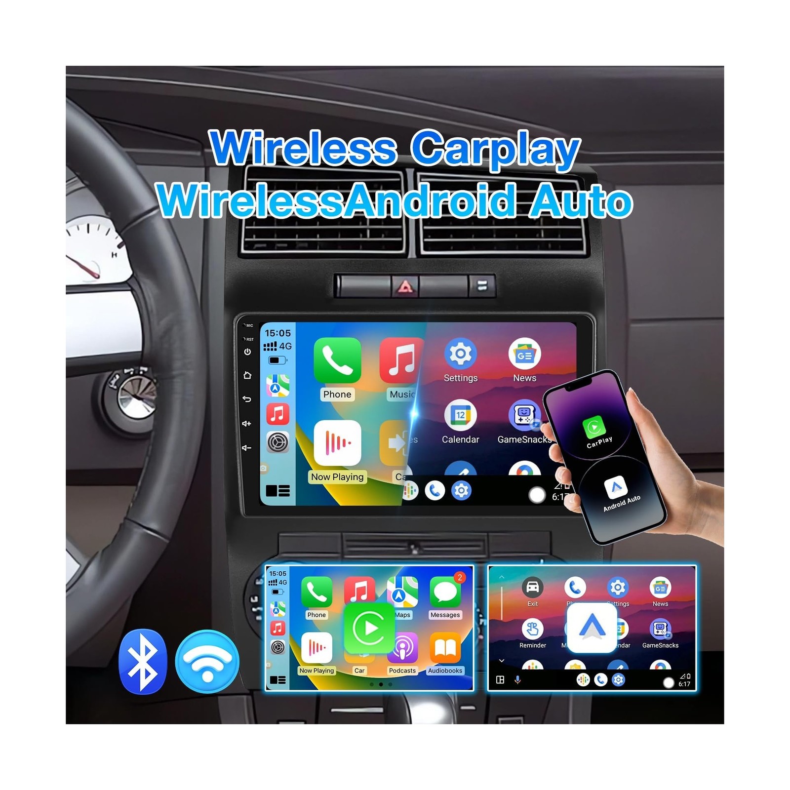 Android 13 Car Radio Stereo Compatible with Dodge Charger/Magnum 2005 2006 20…
