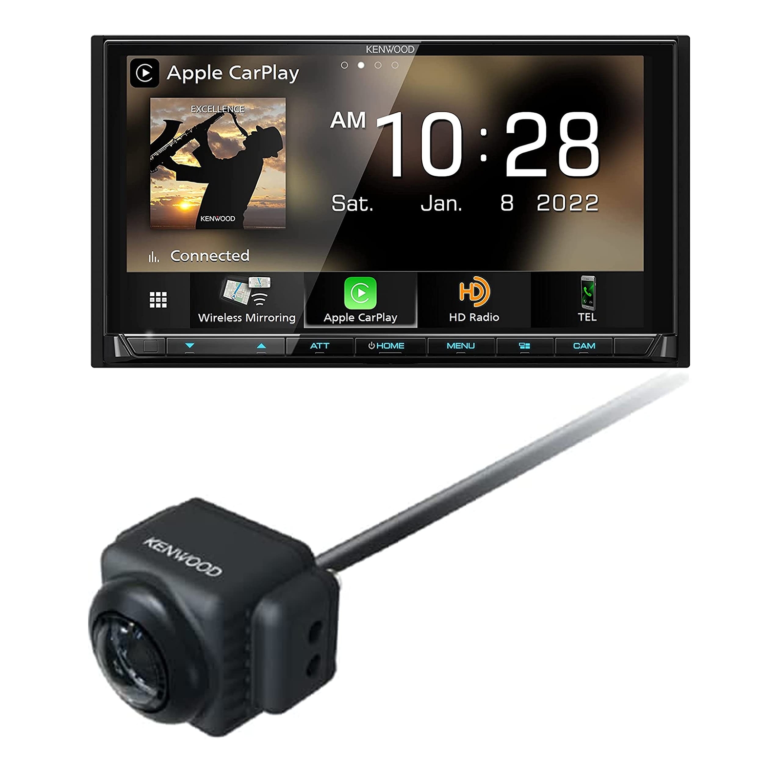 KENWOOD DMX958XR 6.8″ AM FM HD CarPlay, Android Auto, Deluxe CMOS-740HD Camera