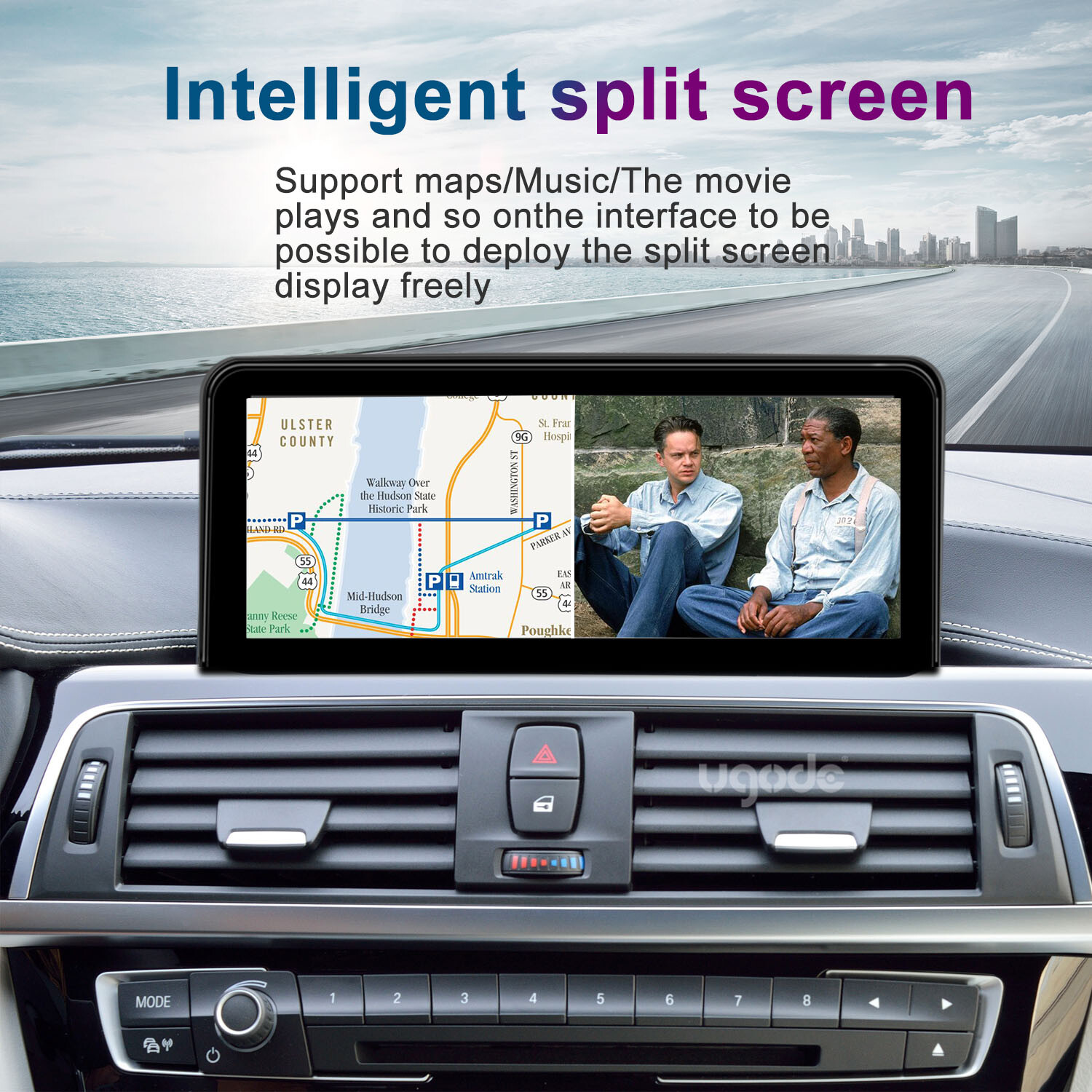 Ugode 10.25inch Android Screen CarPlay GPS BMW 3/4 Series F30 F31 2012-2017 NBT