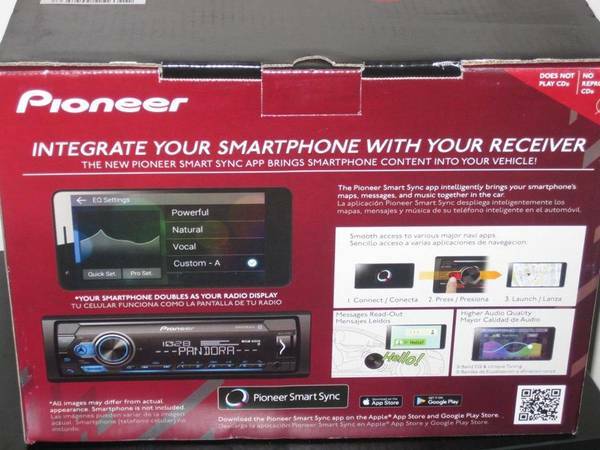 Pioneer Car Stereo Bundle MVH-S3166BT Digital Media Receiver & 4 6.5″ Speakers