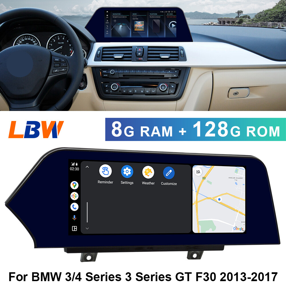 8G+128G Car GPS 10.25” Blade Screen For BMW 3/4 Series F30 2013-2017 Radio Navi