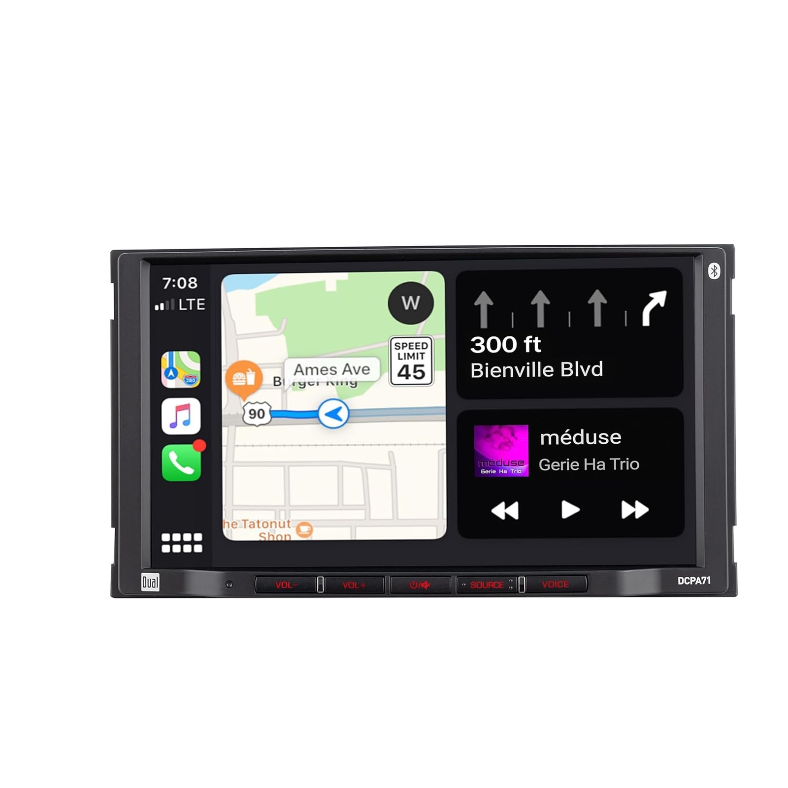 Dual Electronics DCPA71 7-inch Certified Apple Carplay Android Auto | Double …