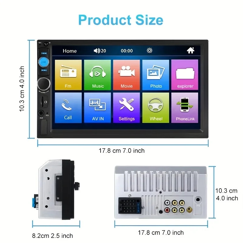HD Car MP5 2Din Stereo Auto Audio,Car Stereo,MP5,USB,FM,AUX,with Backup Camera