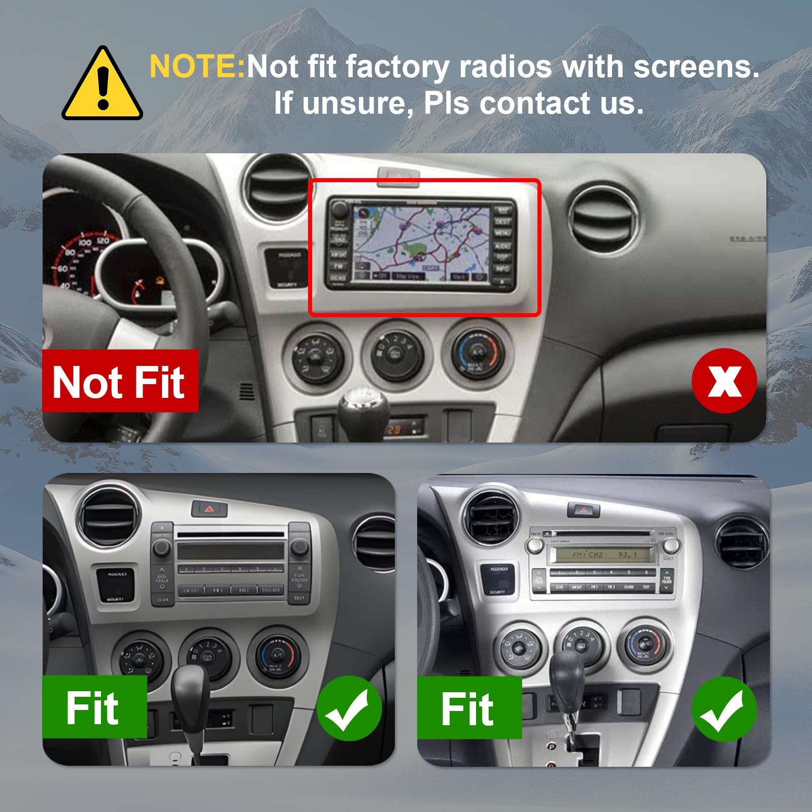 2+32G Android 13 Double Din Car Radio Stereo for Toyota Matrix 2009-2014…