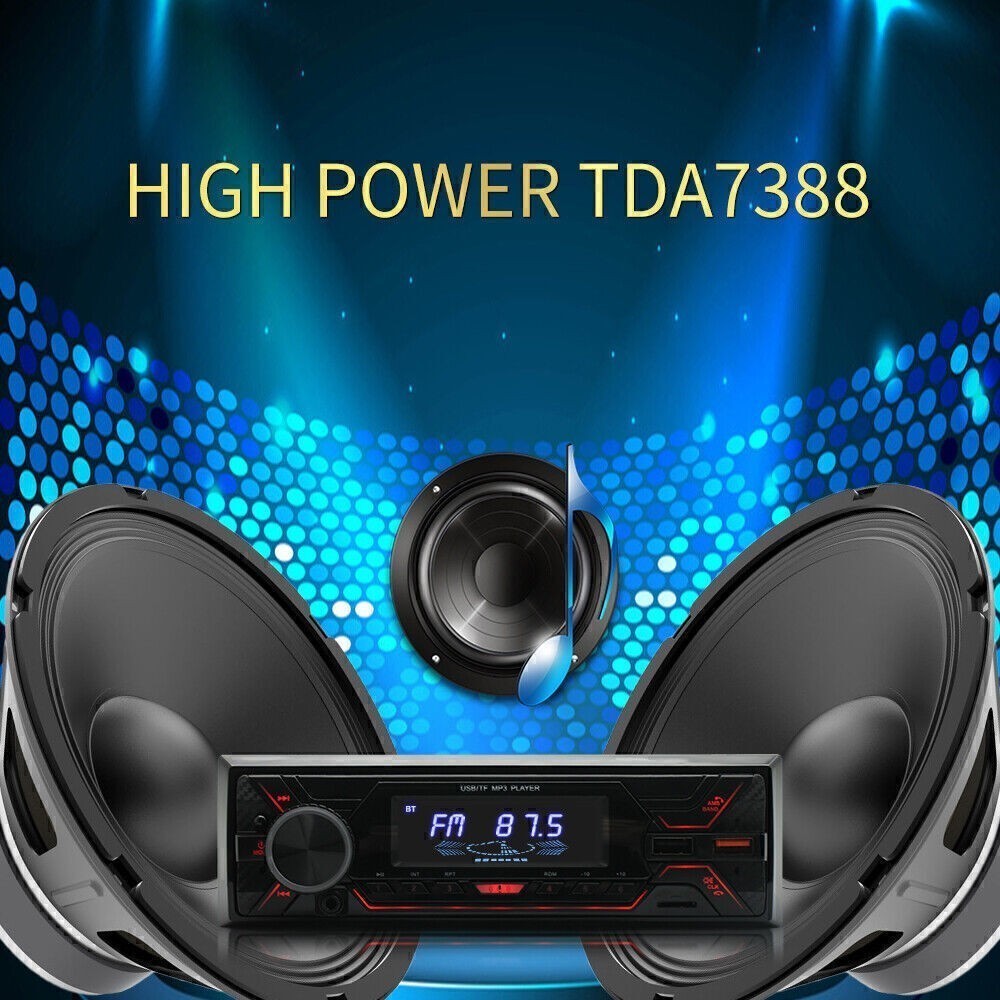 Bluetooth Car Stereo Audio In-Dash FM Aux Input Receiver SD USB MP3 Radio Player