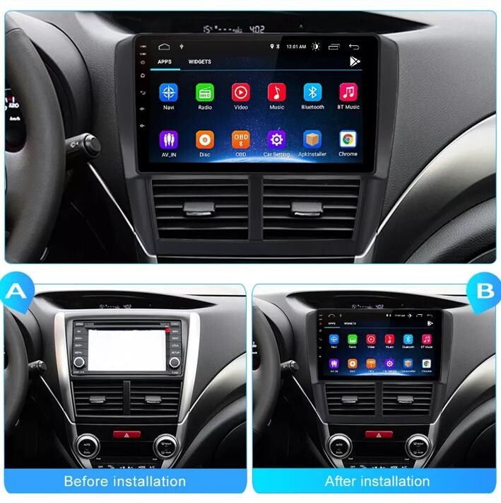 Android 13 CarPlay Camera For Subaru Forester Impreza 2009-2013 Car Stereo Radio