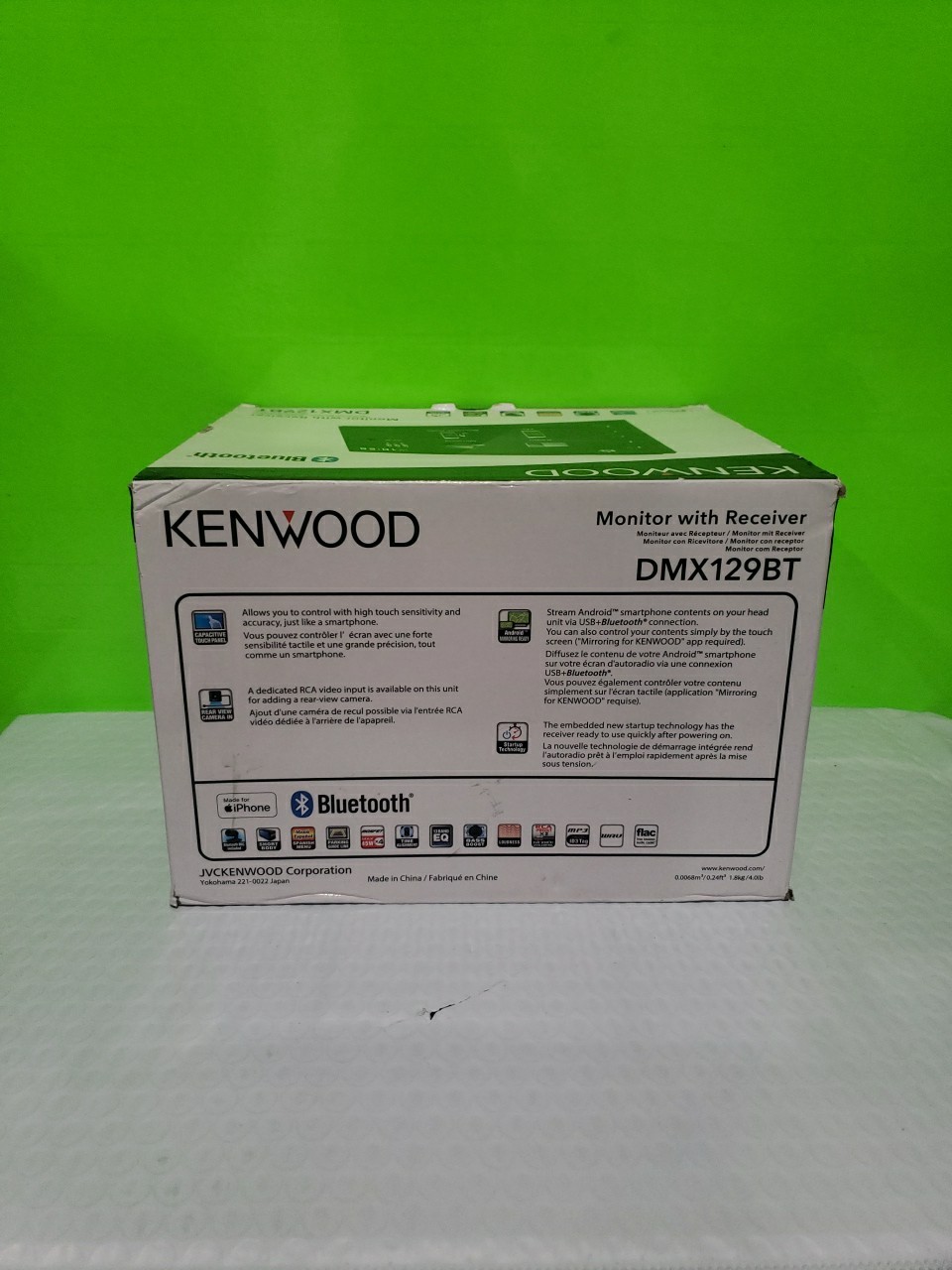 KENWOOD DMX129BT 6.8″ BLUETOOTH DIGITAL MEDIA (DM) BLACK – BLK SILVER Open Box