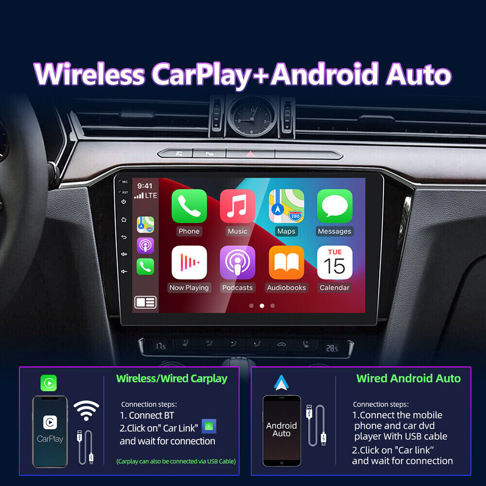10.1” Car Stereo Radio GPS Android 13 Carplay for Jeep Grand Cherokee 2011-2013