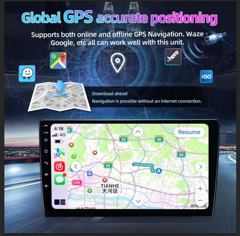 For Ford F150 2009-2014 Android 13 9″Apple Carplay Car Stereo Radio GPS NAVI 64G