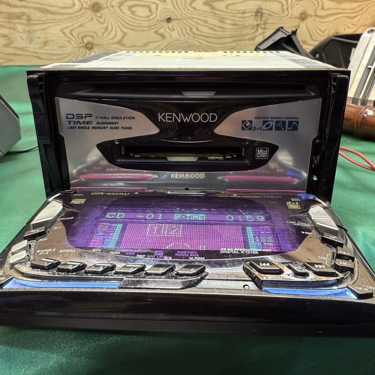 KENWOOD DPX-9000MJ MD Changer CD Receiver Car Audio Head Unit Used Overhauled
