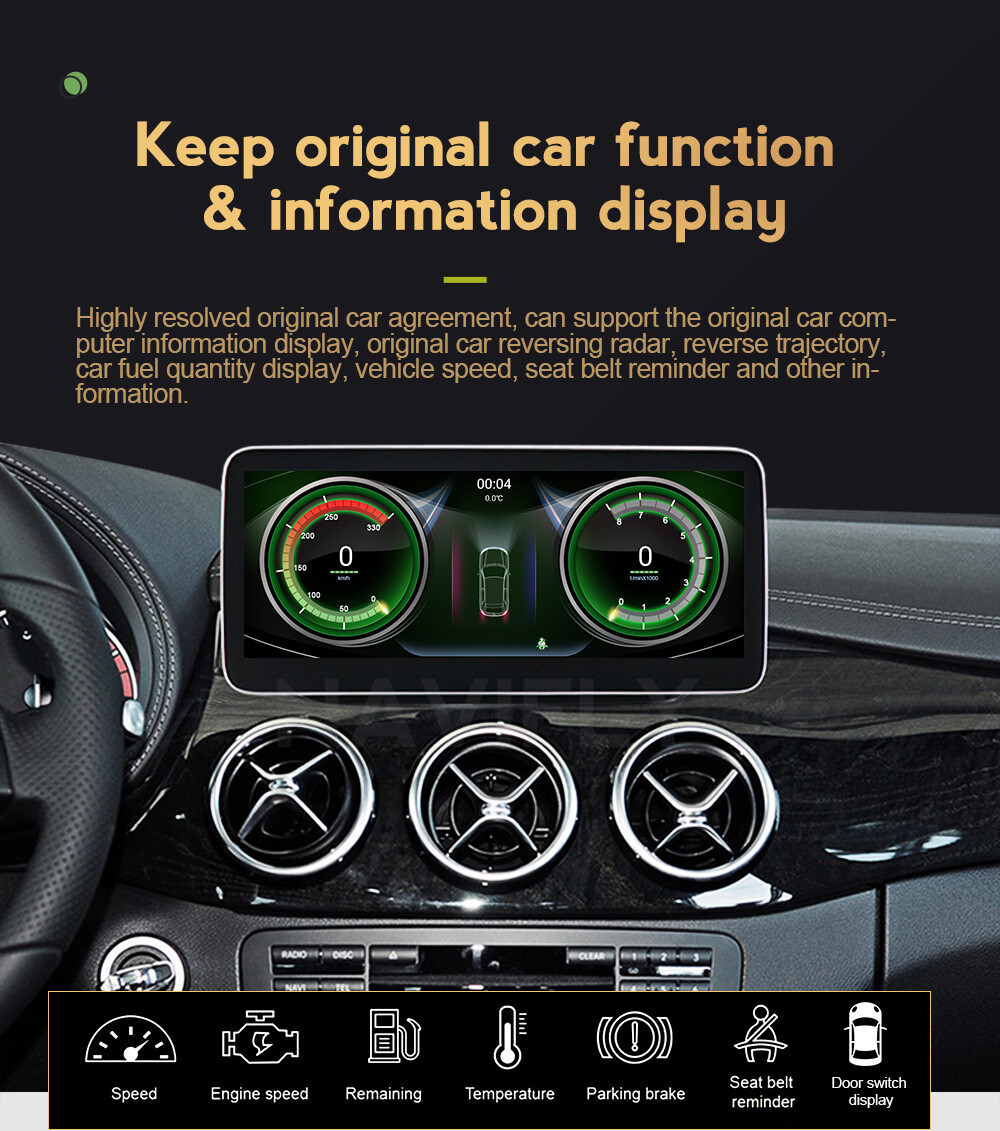 Android Car Gps Navigation 8.4″ For Mercedes Benz Ml Gl 11~19 8+128g Wifi Audio