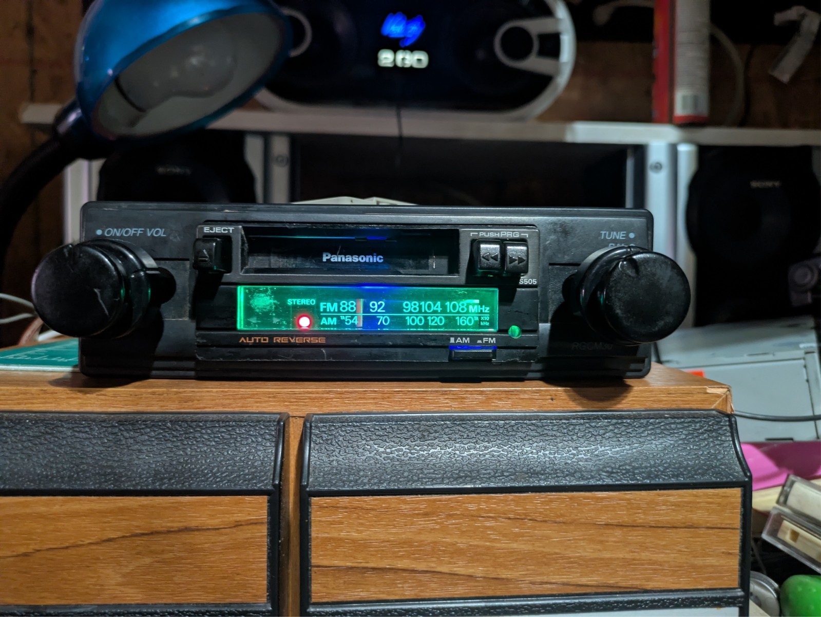 VTG 80s Panasonic 🔵 Bluetooth Stereo‼️Audio Car Cassette Deck Knob Shaft Radio