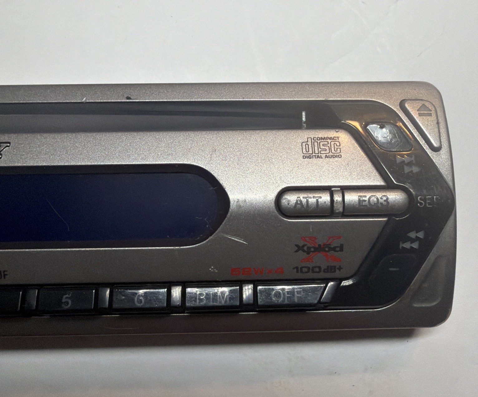 Sony XPLOD CDX-S2010 CD Player Car Stereo Face Plate Only
