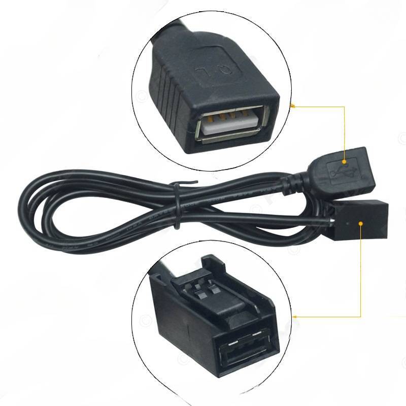 Suitable for Mitsubishi Outlander ASX Lanser AUX audio cable to USB cable