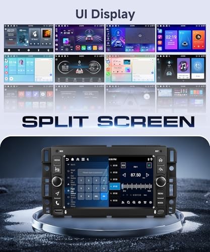 4G+128G Android Car Radio for GMC Sierra 2007-2013 with 7“ 4G+128G with Buttons