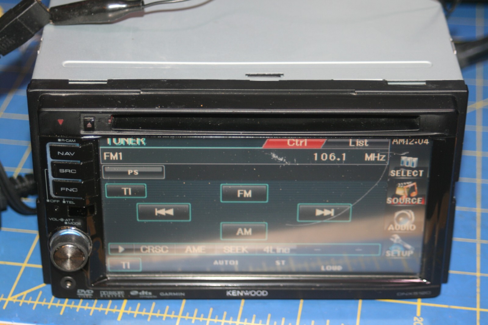 Kenwood DNX5120 Navigation Receiver – Double DIN CD, DVD, XM, Bluetooth