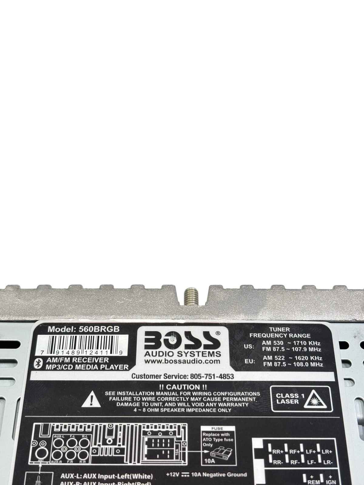 Boss 560BRGB Bluetooth MP3 CD Car Stereo Receiver
