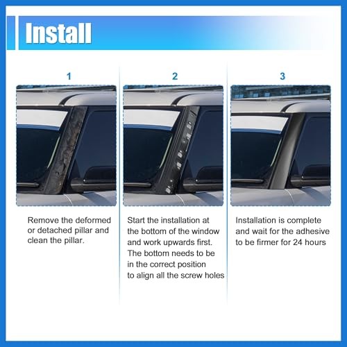 Left Windshield A-Pillar Trim Panel for Ford Flex 2009-2019 Front Driver Outer
