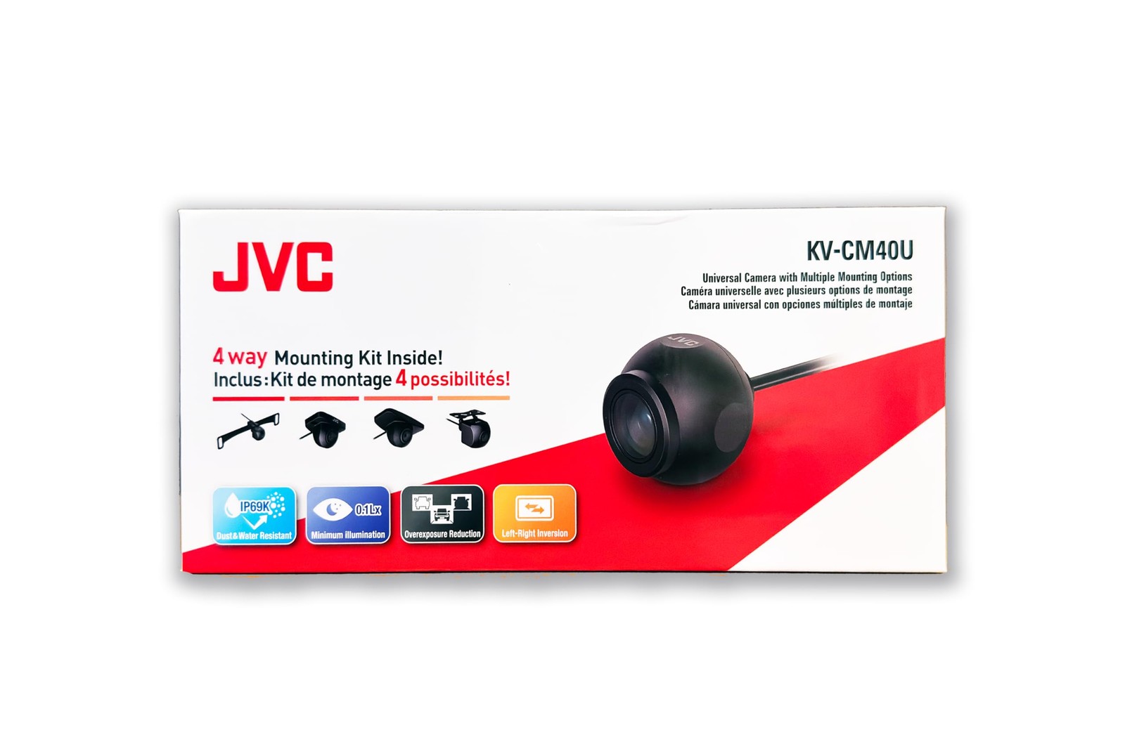 JVC KW-M595BT Car Stereo + 1x JVC KV-CM40U Backup Camera Bundle – 50W x 6-Ch