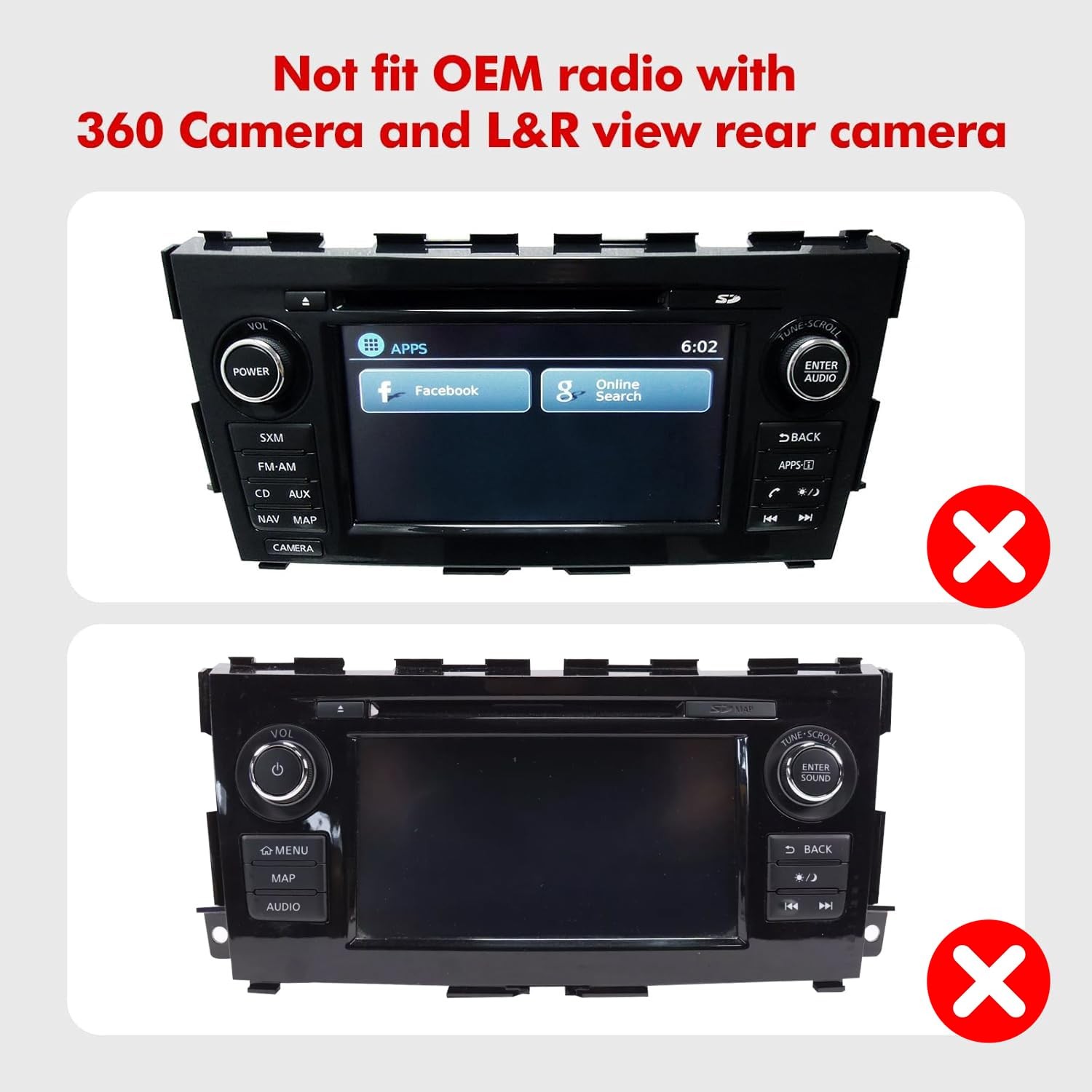 Aumume 9 Inches 10 Double Din Car Stereo For Nissan Altima 2014-2018 Ips