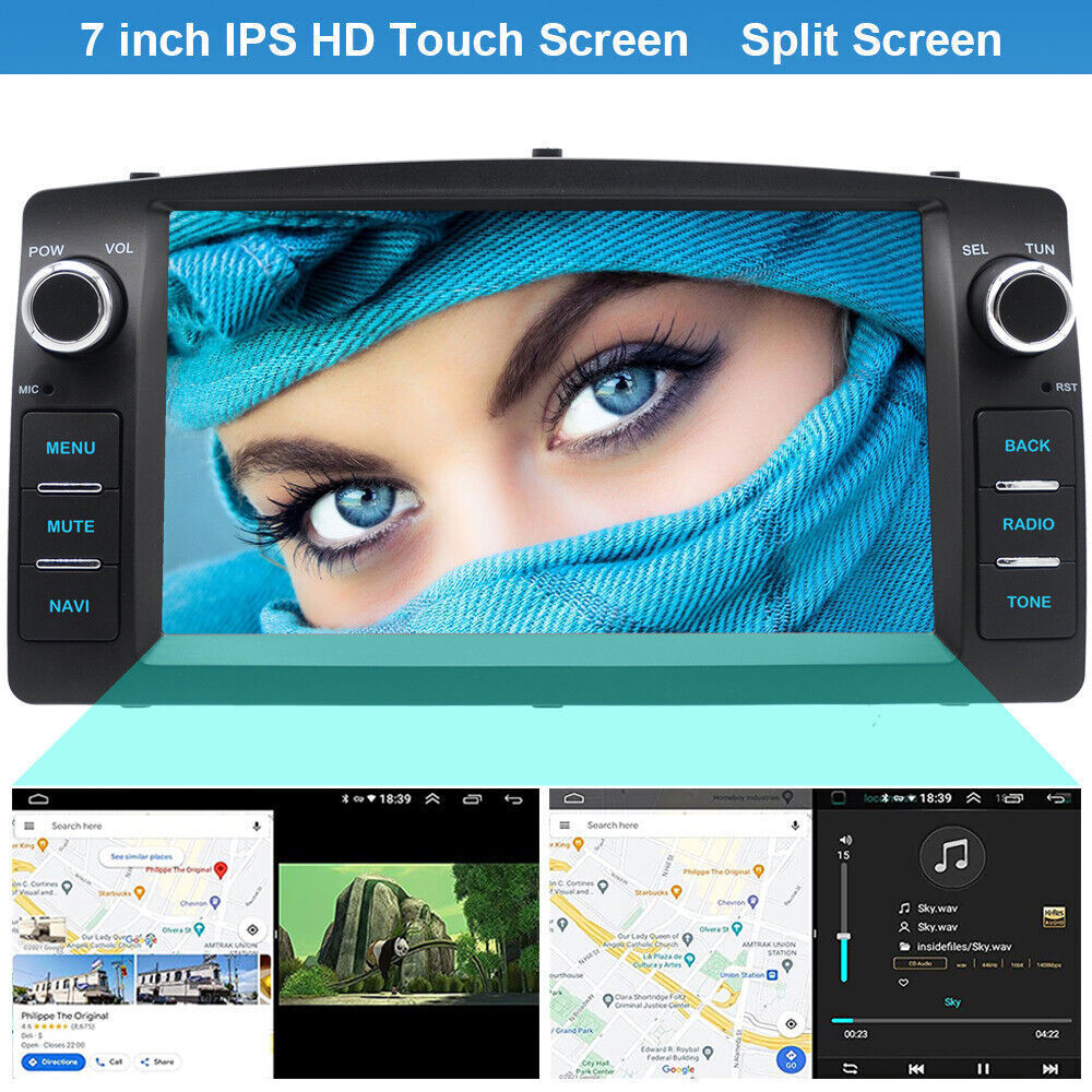4+64G For Toyota Corolla 2000-2006 WIFI Car Stereo Radio GPS Navi Apple Carplay