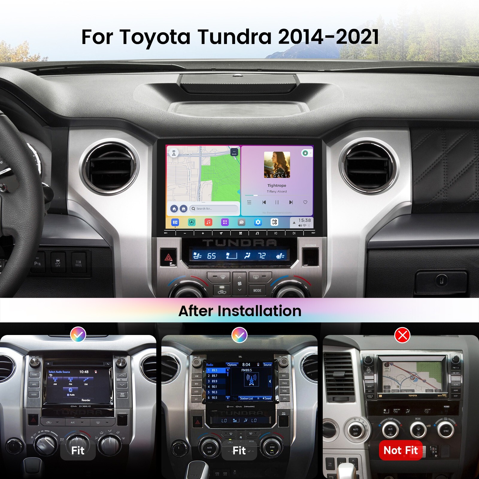 Car Stereo Vivid 13 for Toyota Tundra 2014-2021 Carplay DTS 10.2″ Radio DTS