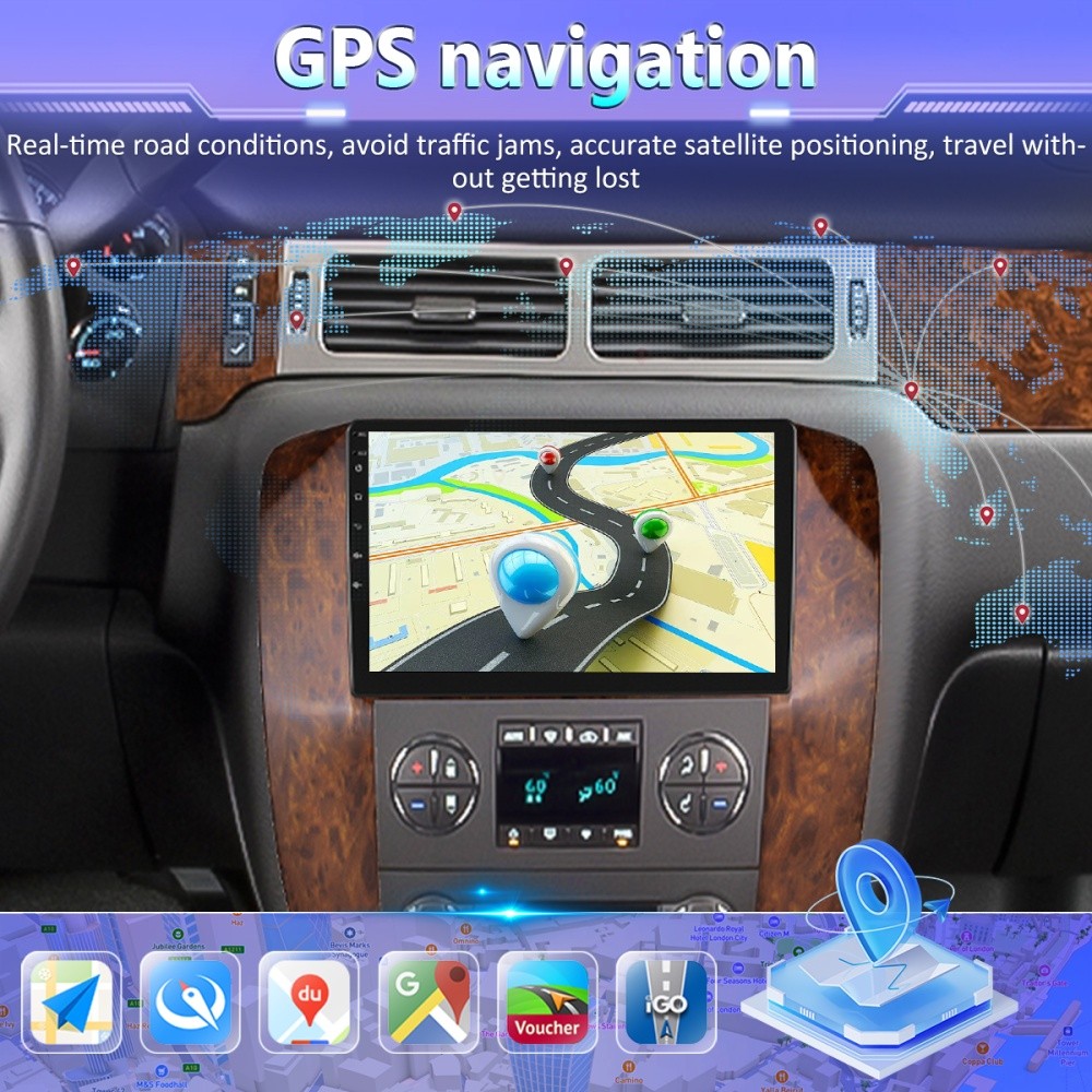Carplay For GMC Chevy Tahoe Sierra Yukon 2007-2013 Android 13 Car Stereo Radio