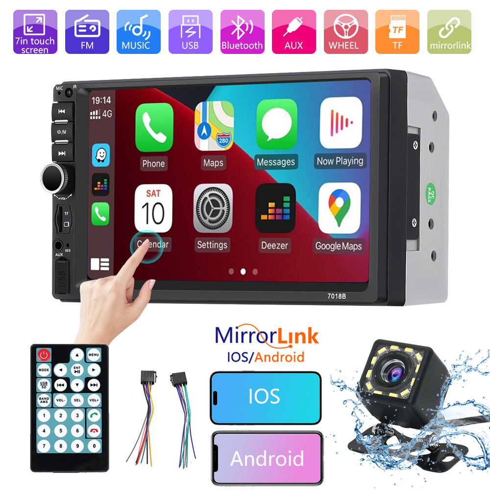 7 in Estereo De Pantalla con Bluetooth Para Coche Carro MP5 Player USB/SD/AUX/FM