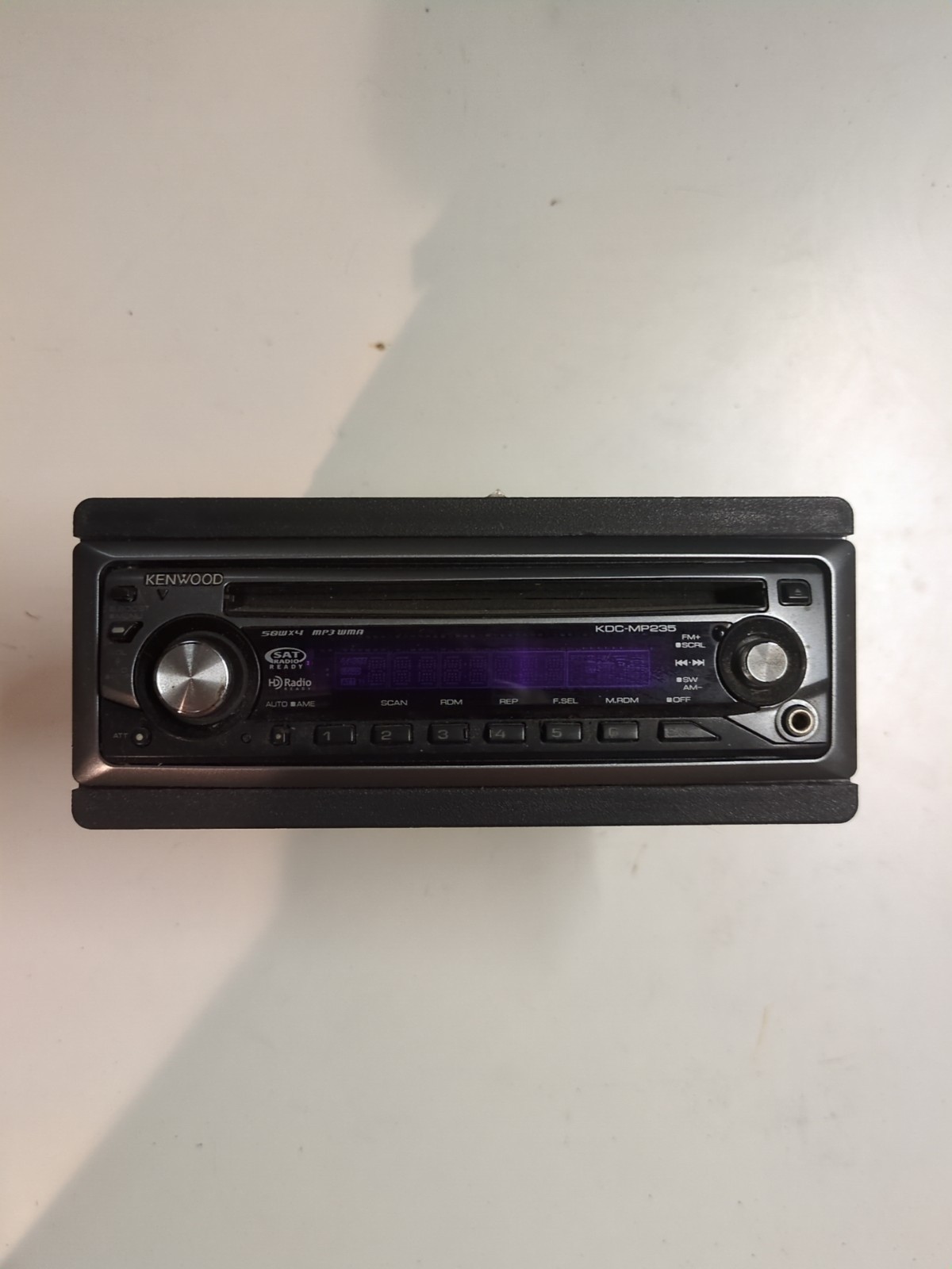 Kenwood KDC-MP235 CD Player In Dash Receiver Radio Removable Face Tested Works!!