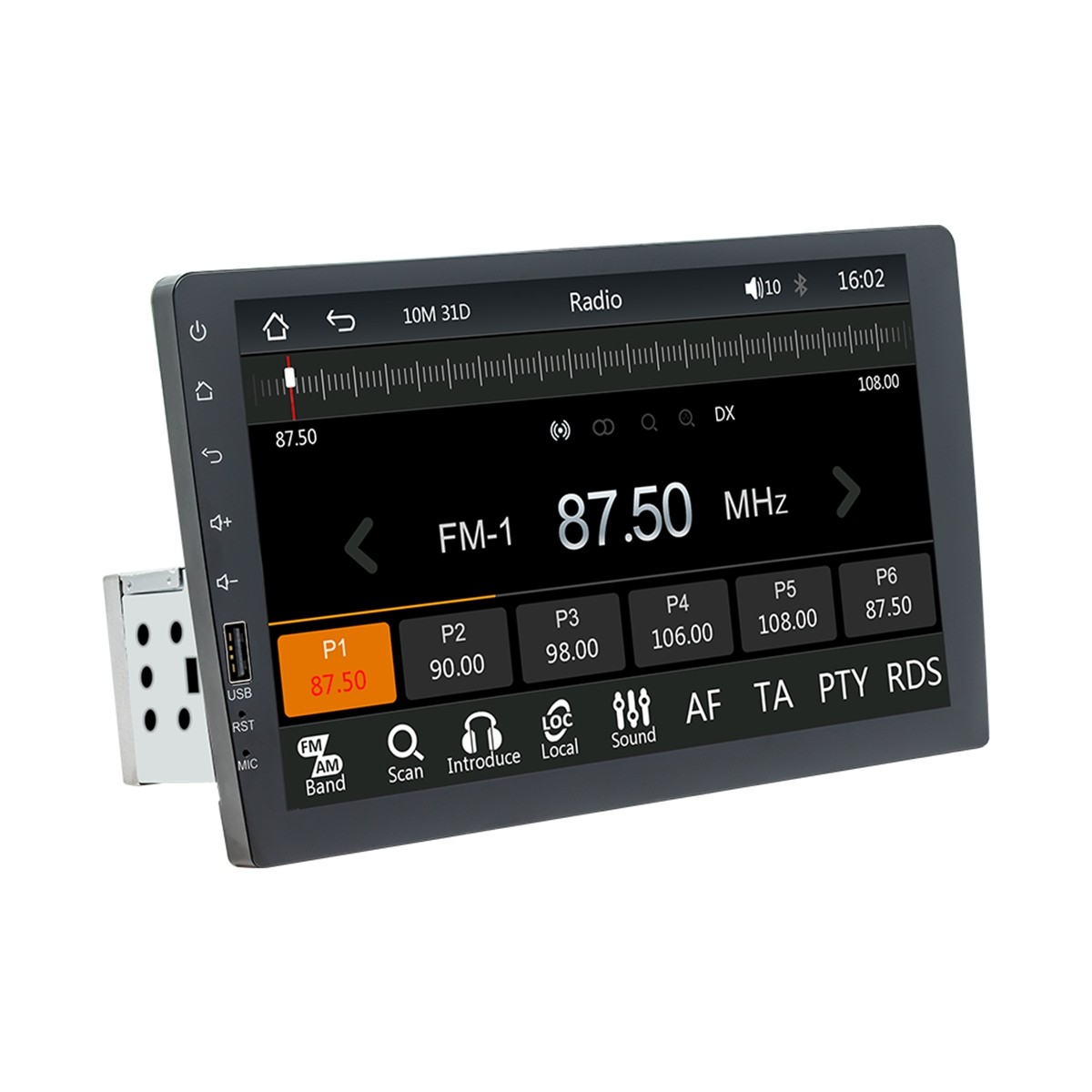 9″ 12V Single Din Car Stereo MP5 Carplay Radio Touch Screen Bluetooth Player FM