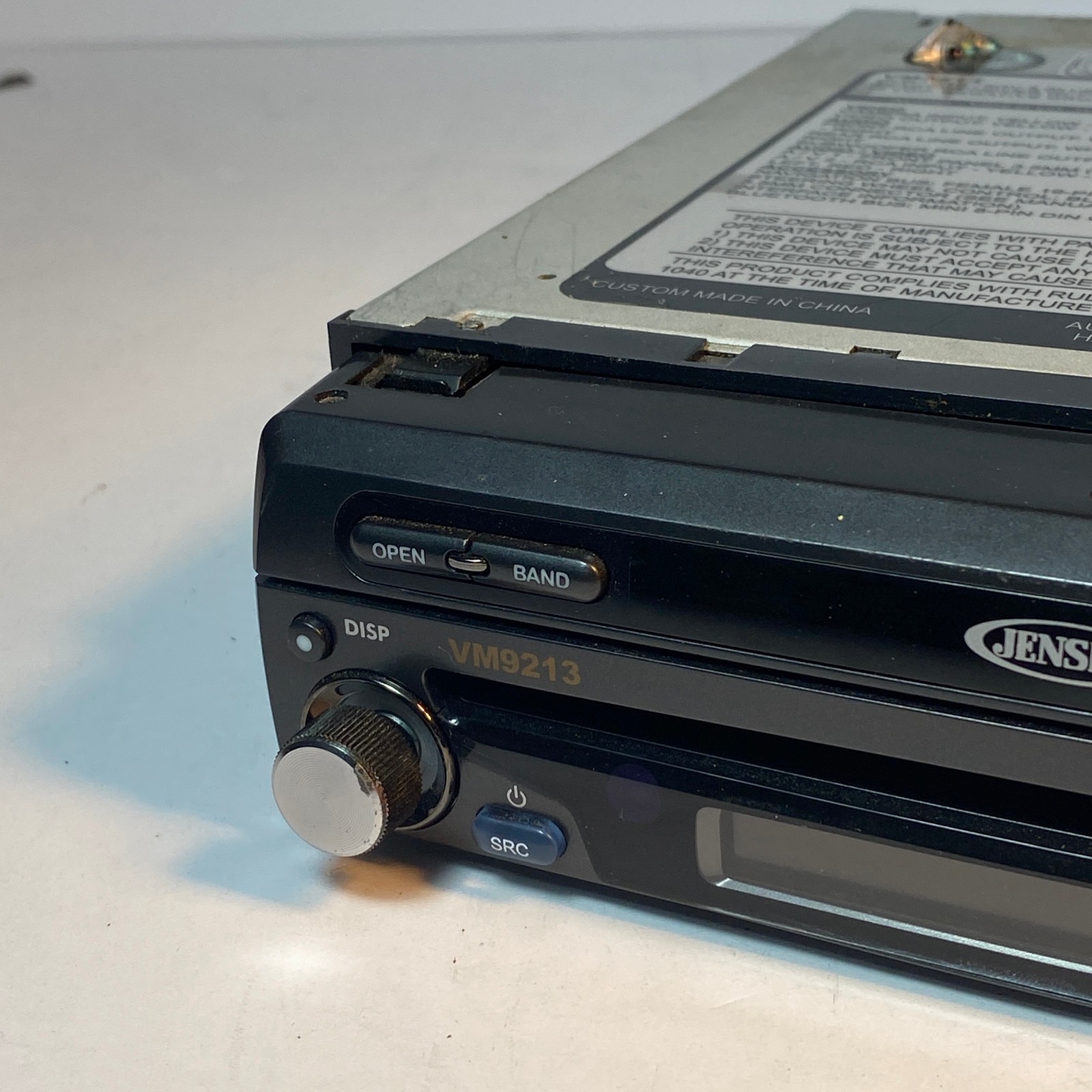 Jensen Car Auto In Dash AM/FM/CD/ DVD Stereo VM9213 UNTESTED