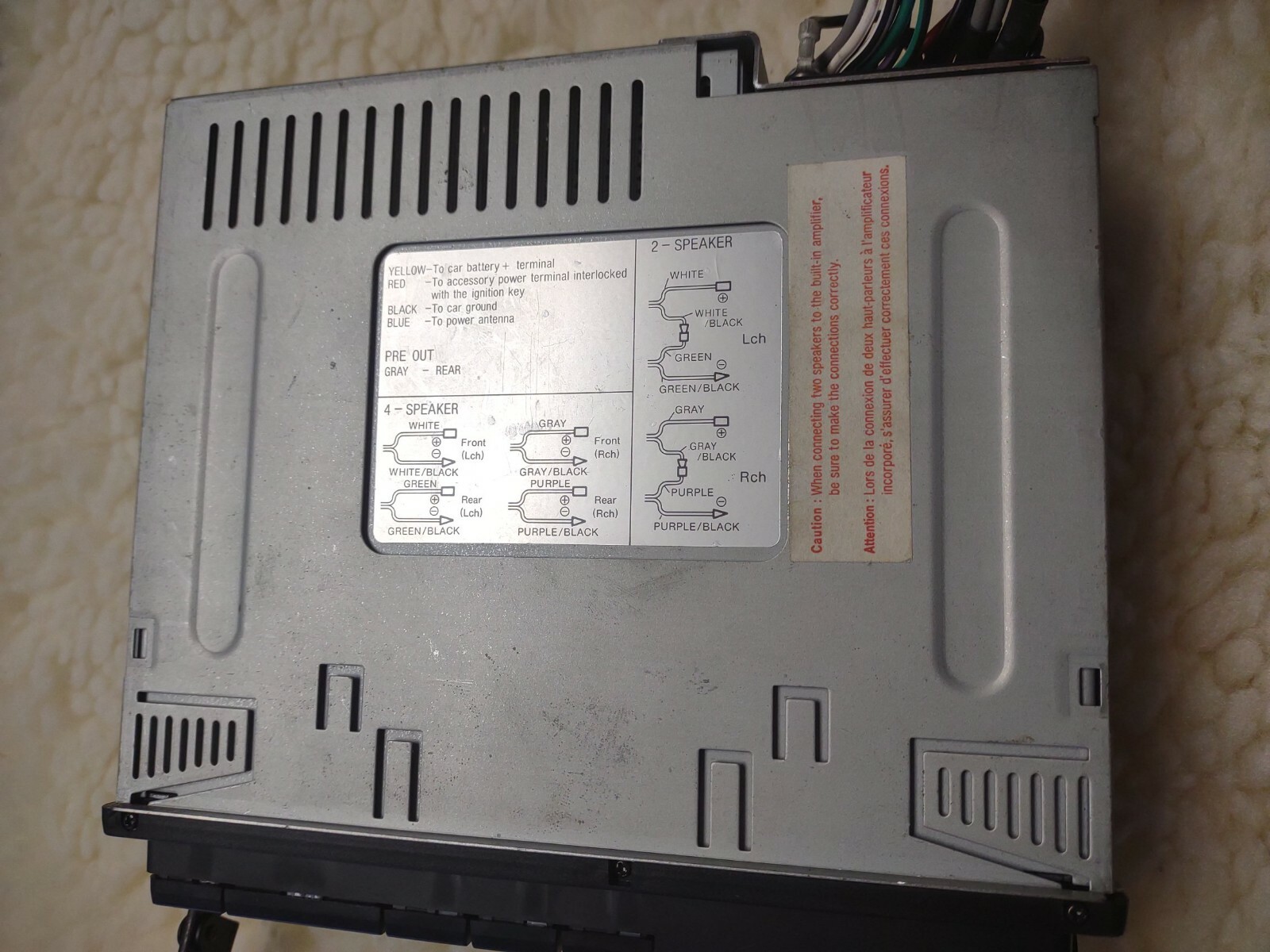 Sony XR-5500 radio untested multi fader 25w