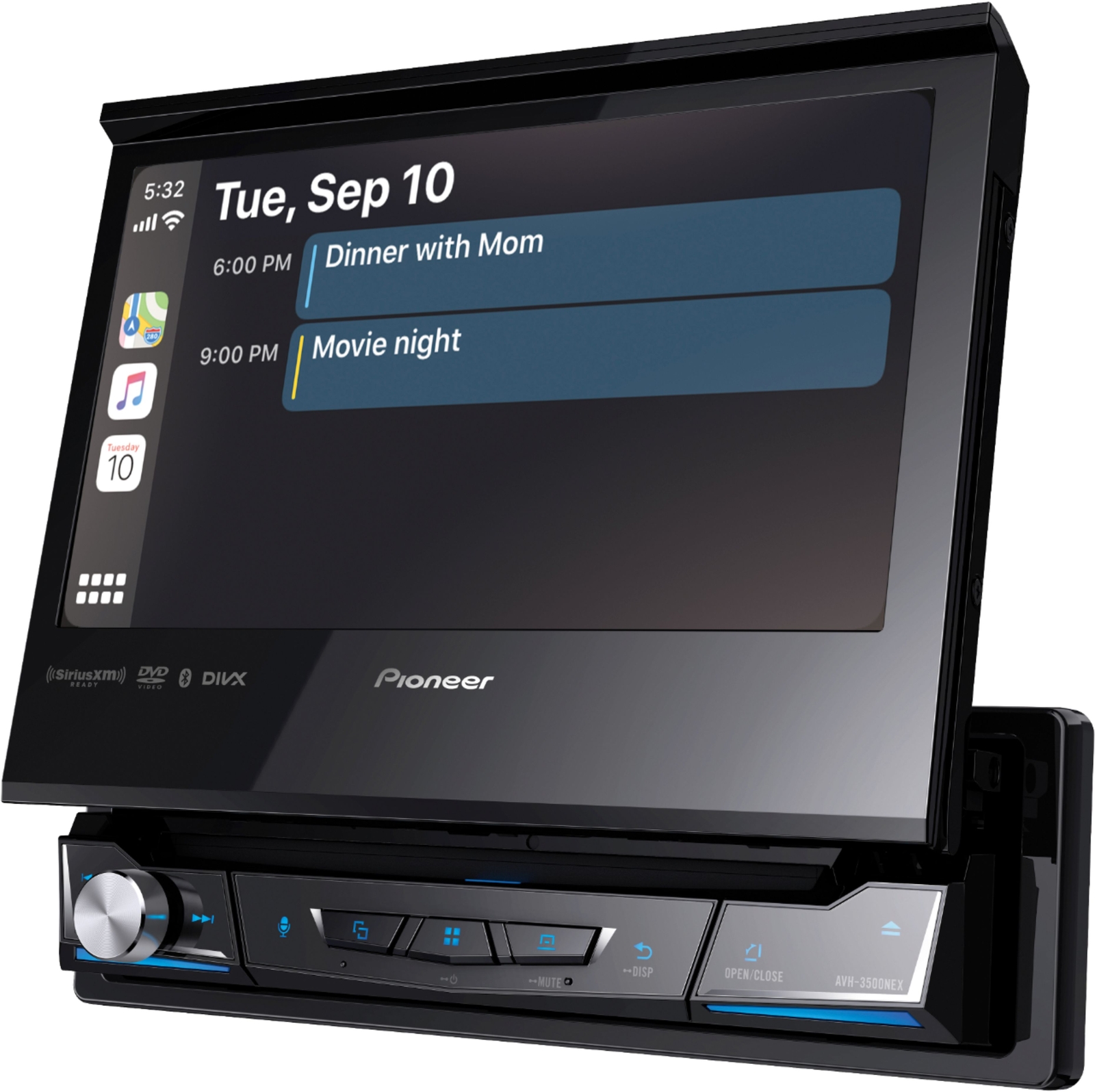 Pioneer 1-DIN 6.8 Touchscreen Car Stereo DVD Player Receiver