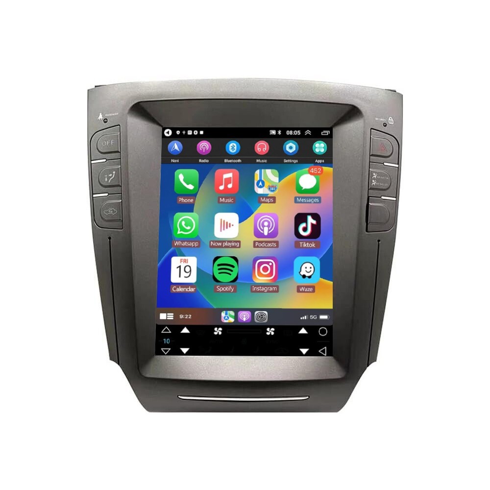 10.4″ Android 13 Car Radio GPS Carplay Screen Navigation For lexus IS250 IS350