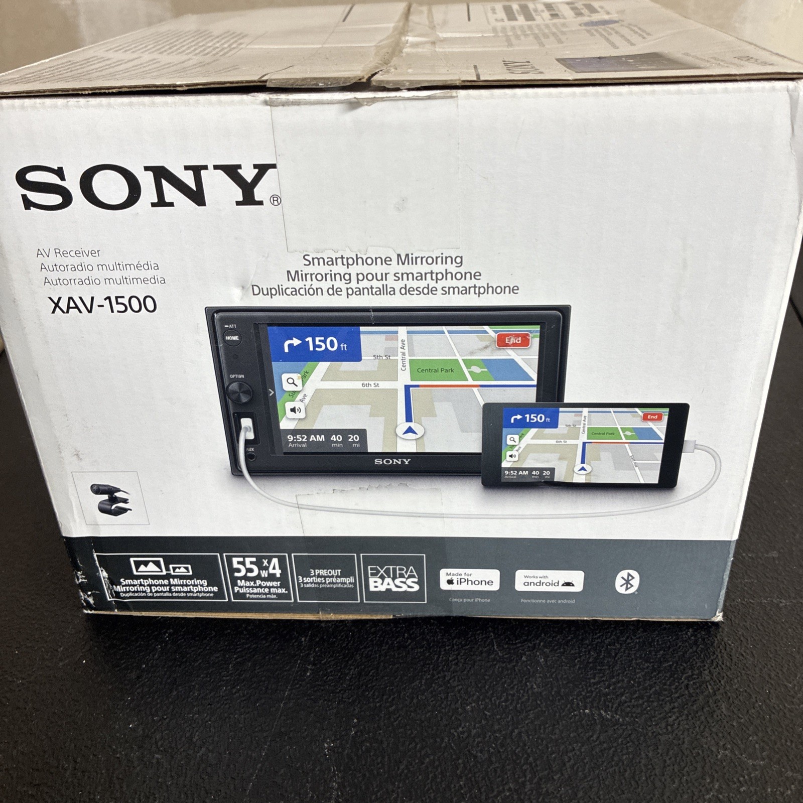 Sony XAV-1500 6.2” 55W Touch Screen Digital Receiver
