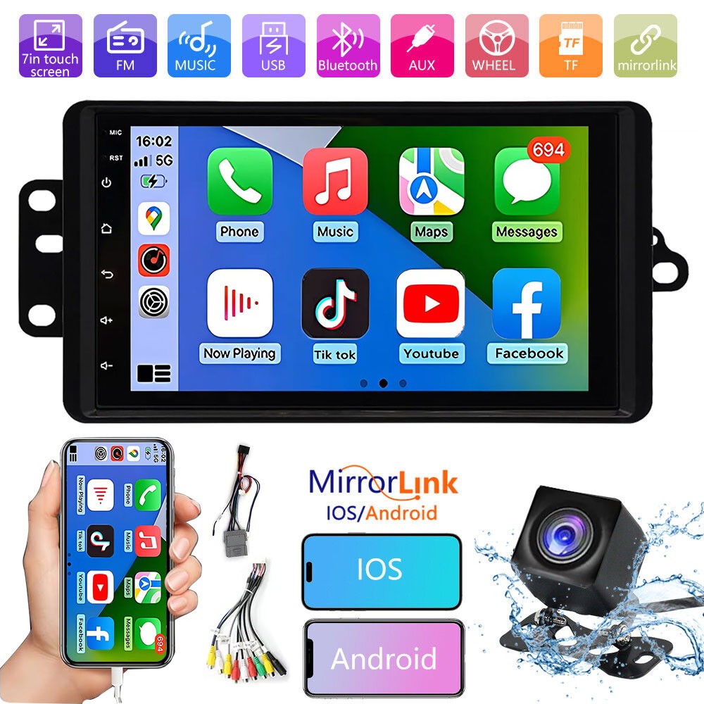 Car Radio Android 13 For 2003-2006 GMC Sierra 1500 2500 3500 GPS 03 04 05 06 DAP