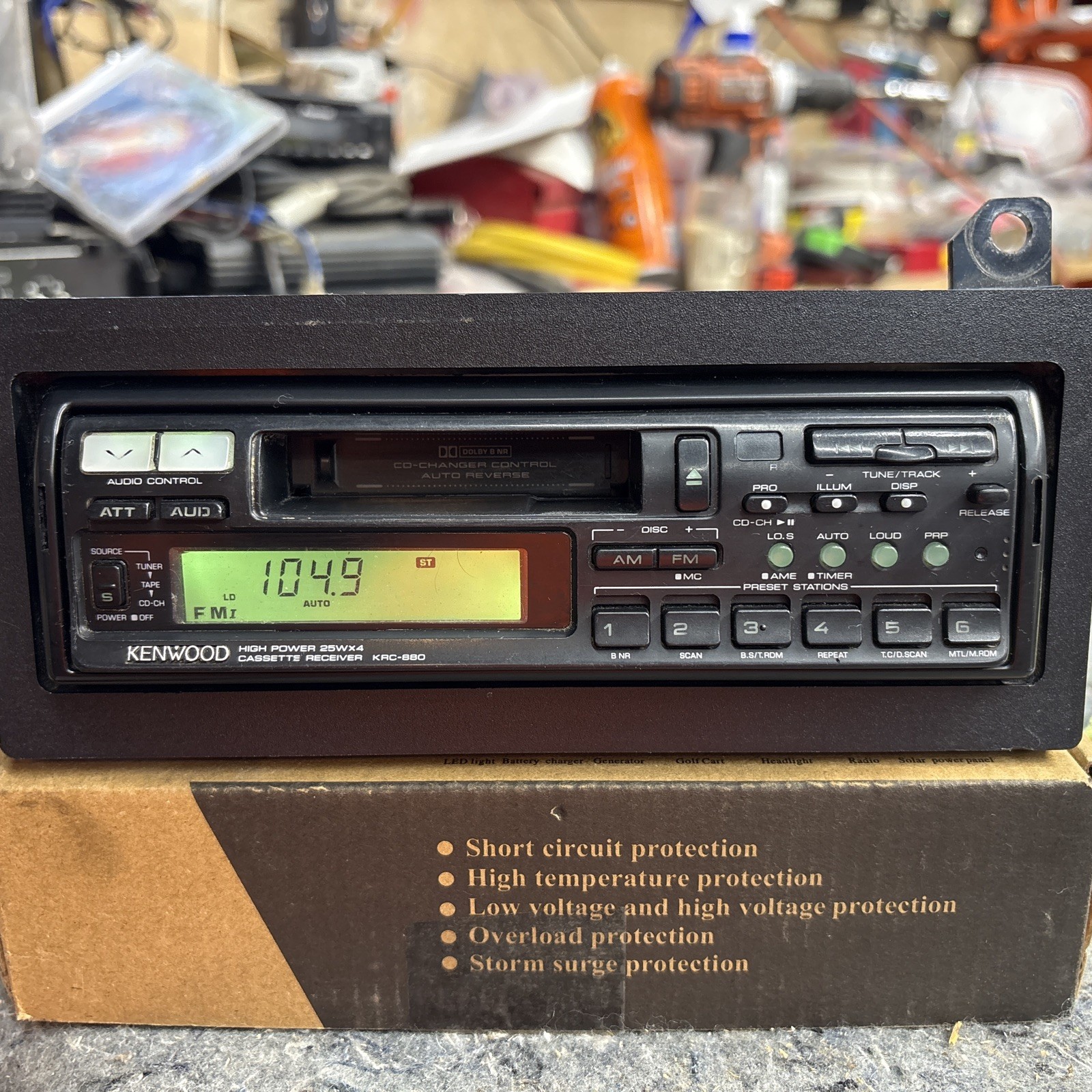 kenwood KRC-880 RARE Cassette-Receiver Tested- works good