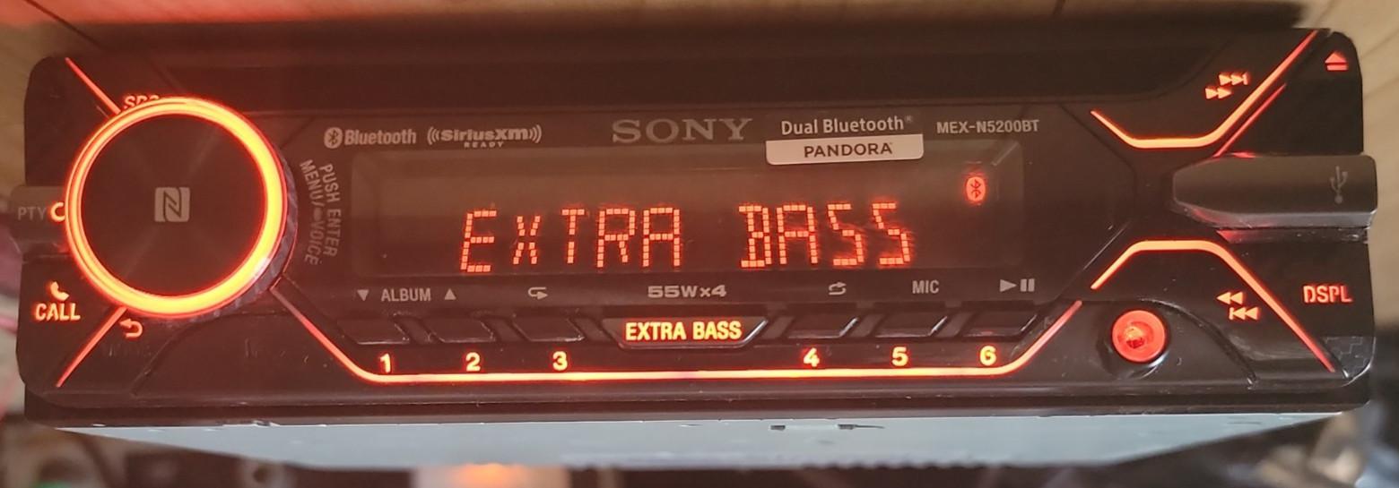 Sony MEX-N5200BT Built-in Dual Bluetooth Voice Command CD/MP3 AM/FM Radio READ