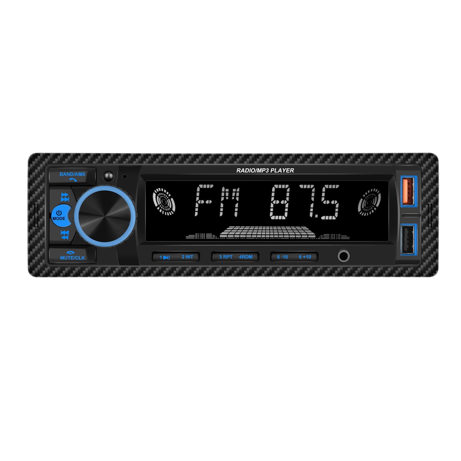 UNITOPSCI Single Din Bluetooth Multimedia Car Stereo Radio Bluetooth…