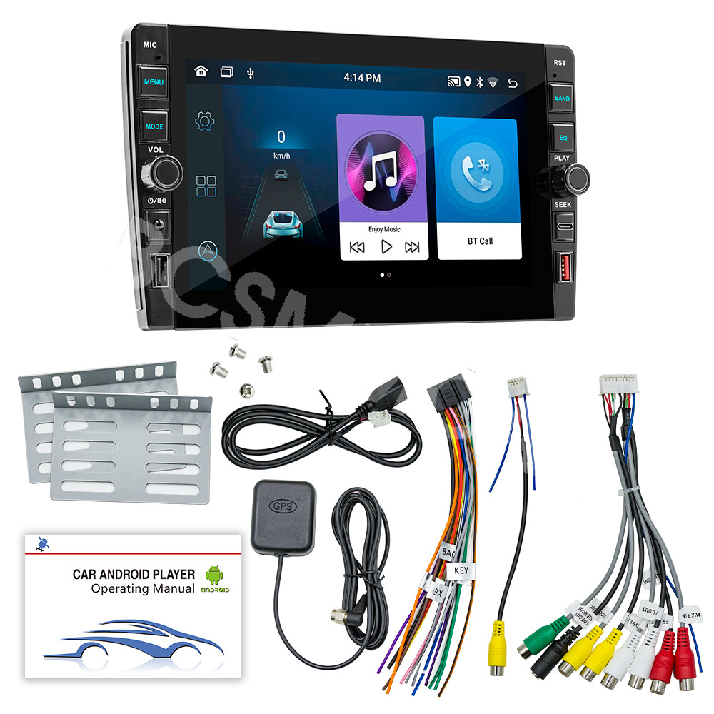 Stereo Radio 9in Car GPS Navigation Android 12 MP5 Player WIFI/FM/USB Head Unit