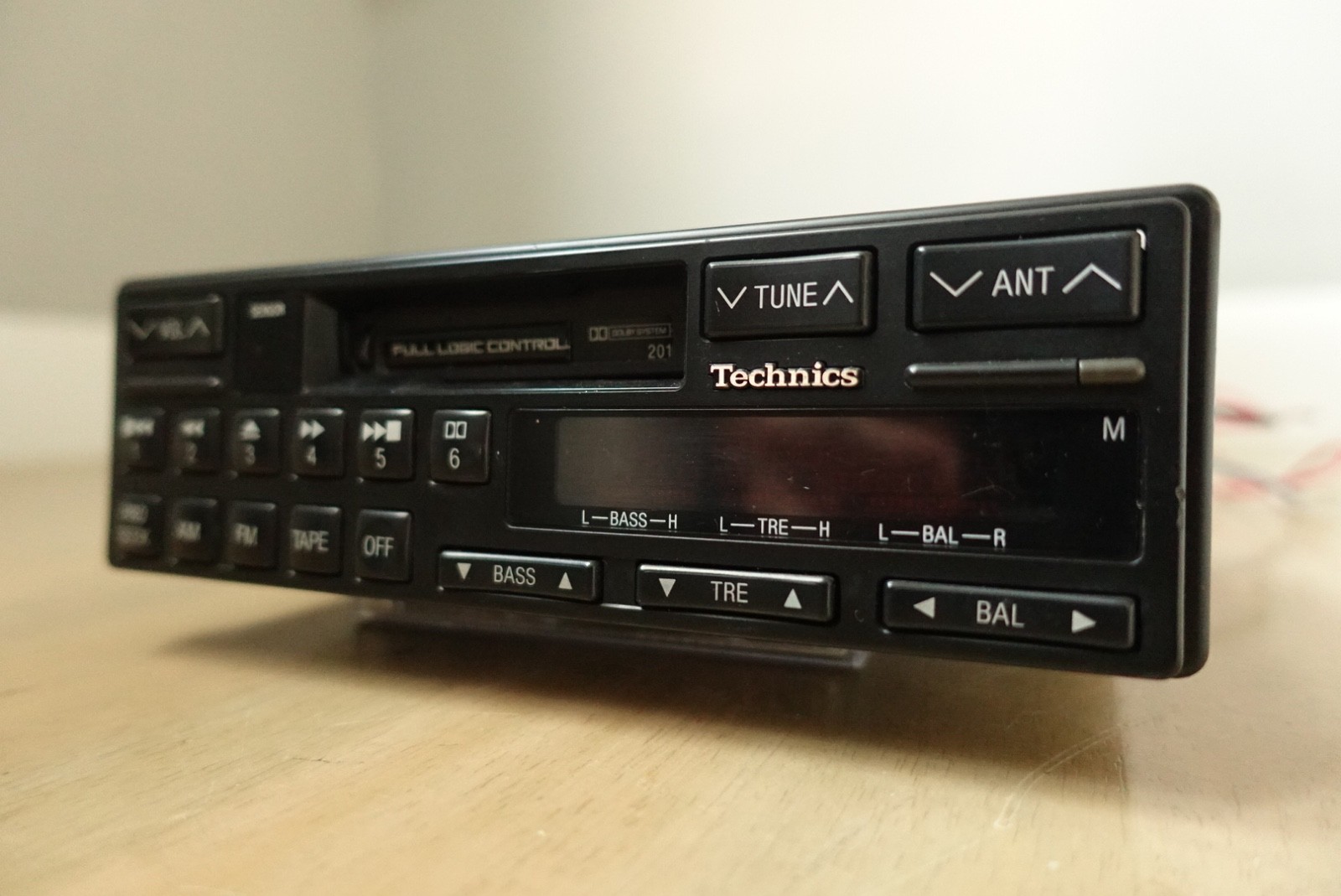 Technics for Mercedes Car. Model J201. Cassette/Bluetooth player. Classic Design