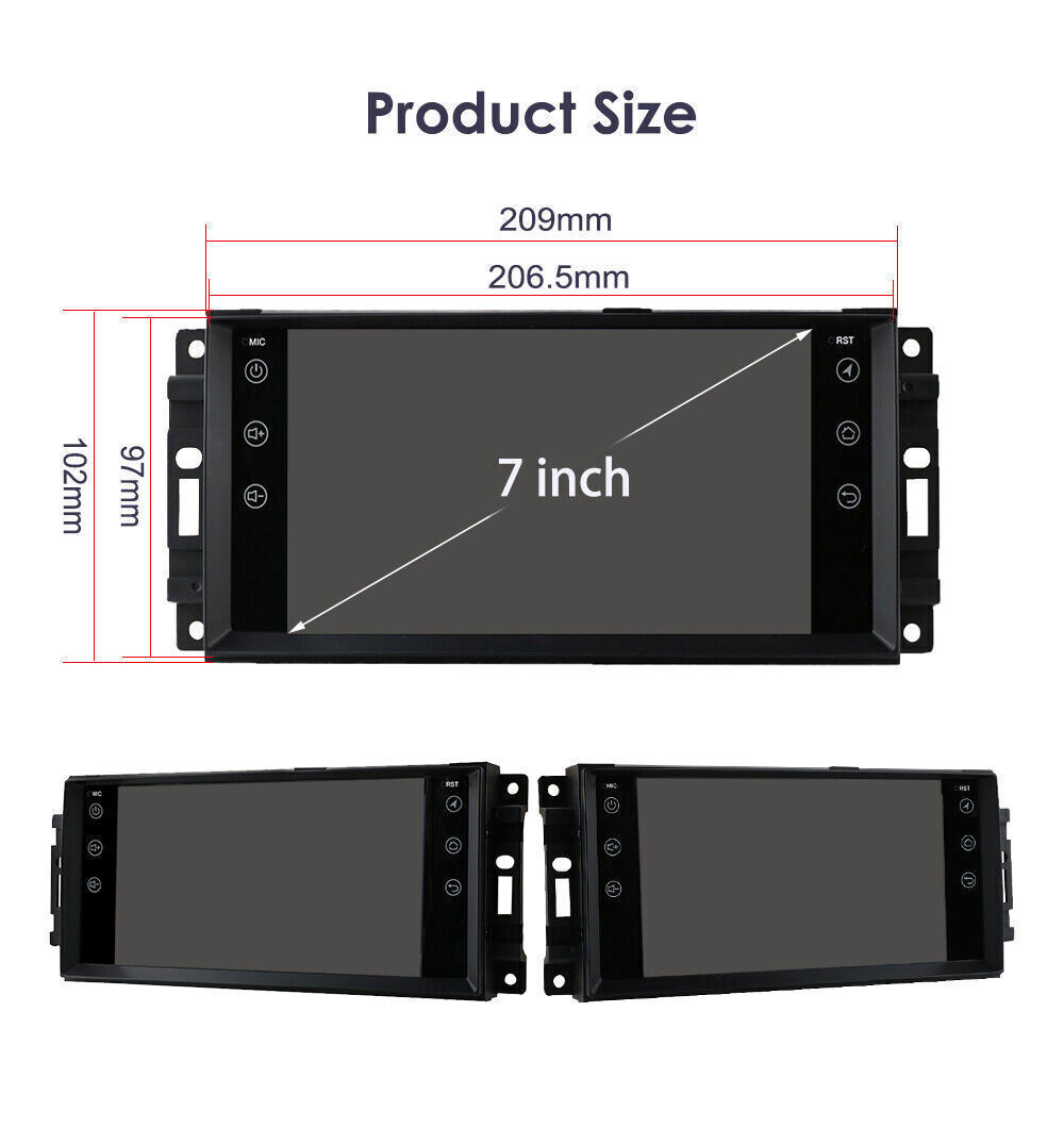 For 2008-2014 Dodge Challenger Android 13 Car Stereo Radio WIFI Touch Screen