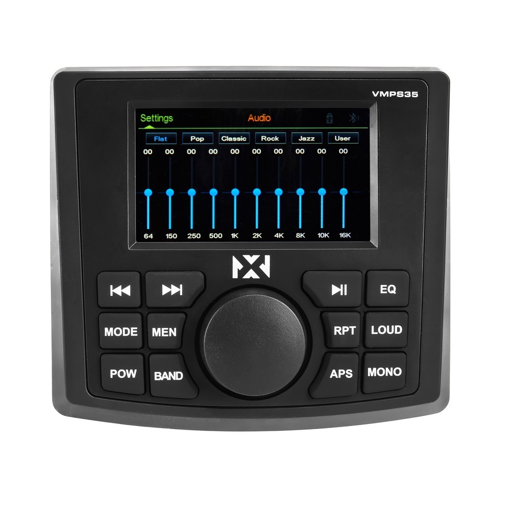NVX VMPS35 & MVSP8 (x2) Marine Receiver with Bluetooth and Marine Speakers